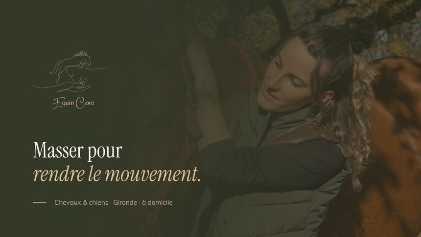 Bannière Equin Core — Masser pour rendre le mouvement